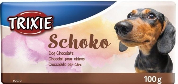 TRIXIE Juodasis šokoladas - skanėstas šunims, 100 g