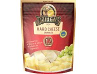 Trupintas kietasis sūris DŽIUGAS MILD, brandintas 12 mėn., 40 % rieb. s. m., 100 g