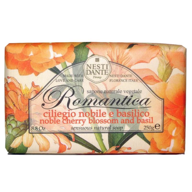 Tualetinis muilas Nesti Dante Romantica, Cherry Blossom & Basil, 250 g