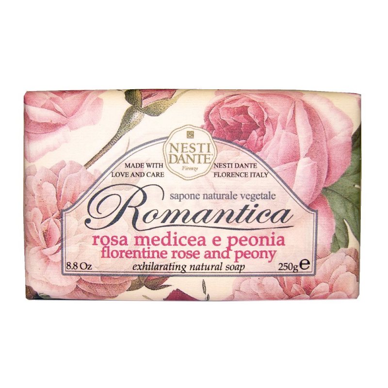 Tualetinis muilas Nesti Dante Romantica, Florentine Rose & Peony, 250 g