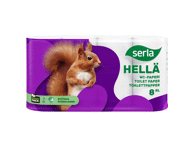 Tualetinis popierius SERLA, 3 sluoksnių, 150 lap., 8 vnt., 8 rit.