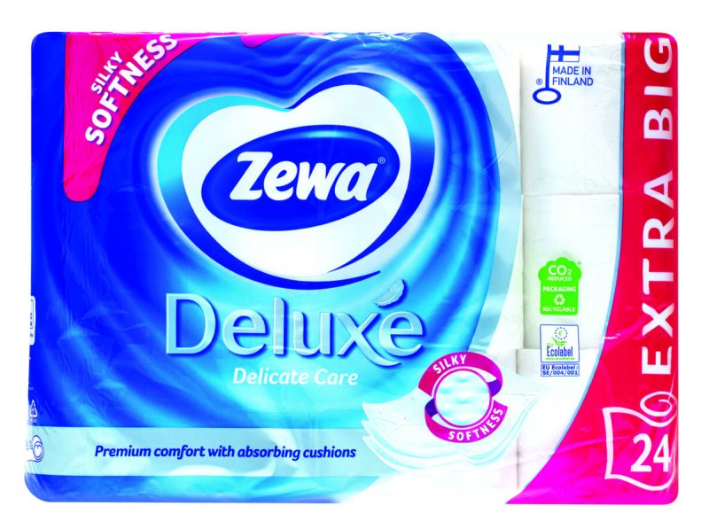Tualetinis popierius ZEWA DELUXE PURE WHITE, 24 rit.