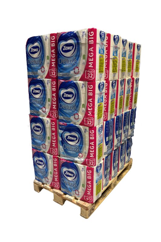 Tualetinis popierius ZEWA Deluxe Pure White, 3 sl., 32 rul., 50 pak.