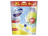 Tualeto gaiviklis ir valiklis DOMESTOS POWER 5 LIME, 200 g, 4 x 50 g
