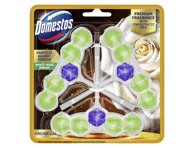 Tualeto gaiviklis ir valiklis DOMESTOS WHITE ROSE, 150 g, 3 x 50 g