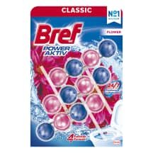 Tualeto valiklis BREF POWER FLOWERS, 3 x 50 g