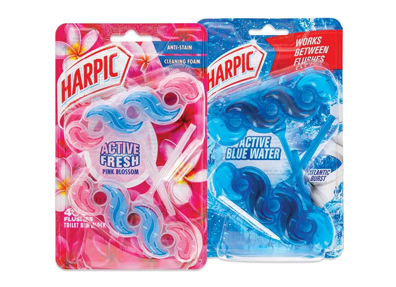 Tualetų valiklis-gaiviklis HARPIC ACTIVE, 2 x 35 g