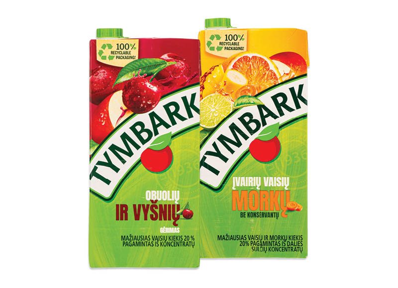 TYMBARK sulčių gėrimai, 2 l
