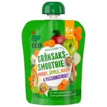 Tyrė I LOVE ECO morkų, obuol., mangų, 90 g