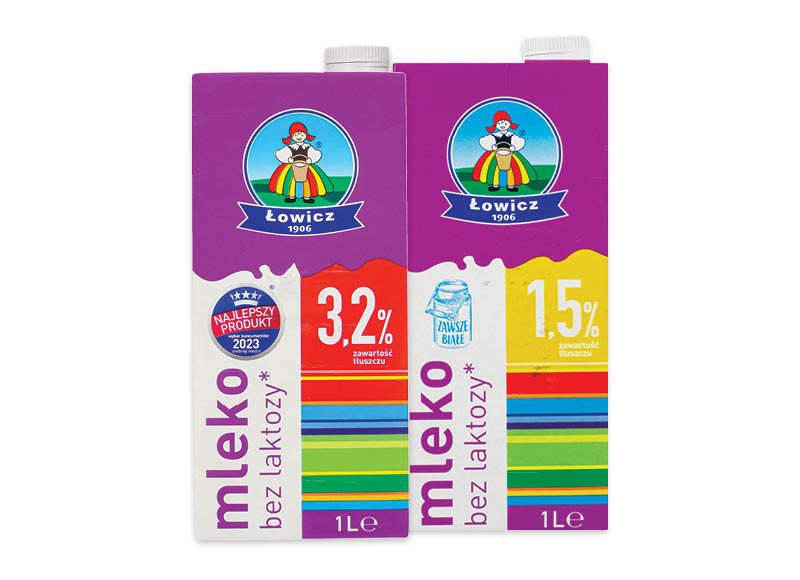 UAT pienas LOWICZ be laktozės, 3,2% rieb., 1 l