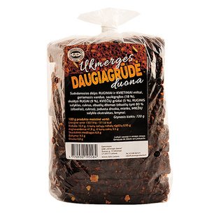 UKMERGĖS DAUGIAGRŪDĖ duona, 720 g