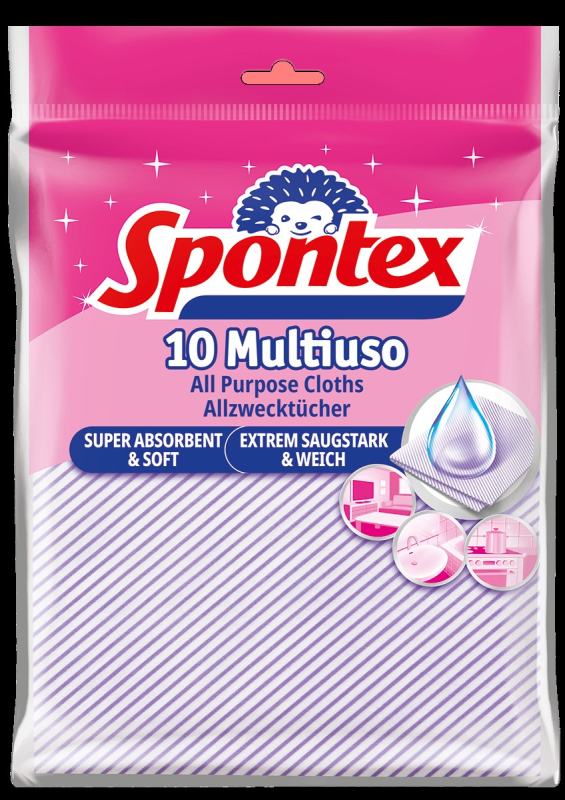 Universalios šluostės SPONTEX MULTIUSO, 7 +, 3 vnt