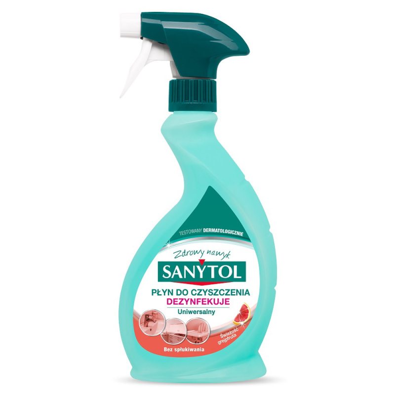 Universalus dezinfekuojamasis purškiklis Sanytol, greipfrutas ir citrinžolė, 500 ml