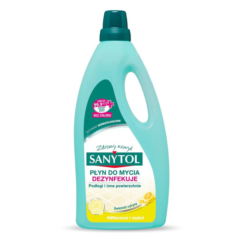 Universalus grindų ir paviršių dezinfekavimo skystis Sanytol, citrina ir alyvmedžio lapai, 1000 ml