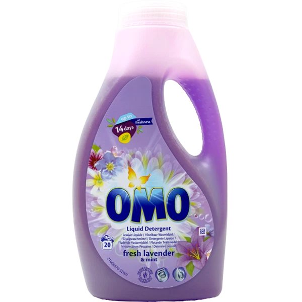 Universalus skystas skalbiklis OMO FRESH LAVENDER & MINT, 1 l