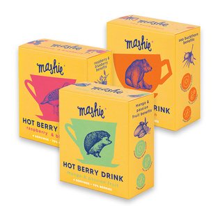 Uogų tyrė MASHIE ORIGINAL (3 rūšių), 160 ml/pak., 4 x 40 ml