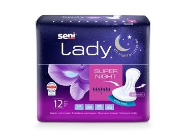 Urologiniai įklotai SENI LADY NIGHT, 12 vnt