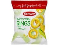 Užkandis kukurūzų žiedai SEMPER EKO nuo 6 mėn, 20 g