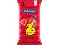 Užkandukai kūdikiams LITTLE ANGEL ANGELINA su obuoliais ir braškėmis, 4 x 15 g