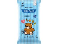 Užkandukai kūdikiams LITTLE ANGEL TEDDY su morkomis ir moliūgais, 4 x 15 g