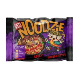 Užpilami aštrūs makaronai NOODZIE jautienos skonio, 120 g