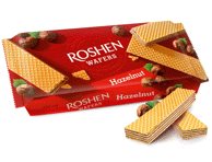 Vafliai ROSHEN su lazdynų riešutų skonio įdaru, 216 g