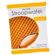 Vafliai SALEKS STROOPWAFEL su kar. įd., 33 g