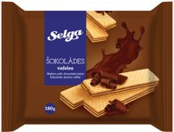 Vafliai SELGA, šokolado skonio, 180 g