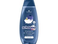 Vaikiškas plaukų šampūnas ir dušo gelis SCHAUMA KIDS, 400 ml
