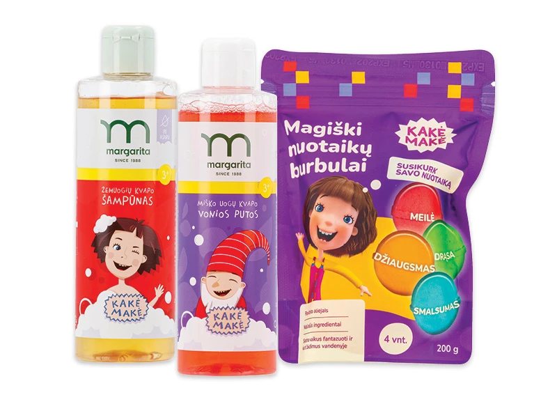 Vaikų higienos priemonėms KAKĖ MAKĖ, 200 ml