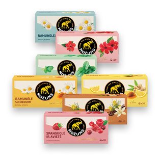 Vaisinė arba žolelių arbata MOŽUMS, 40 g