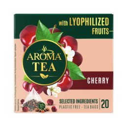 Vaisinė arbata AROMA TEA vyšnių sk., 20 vnt