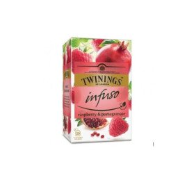 Vaisinė arbata TWININGS, su avietėmis ir granatais, 20 x 2 g