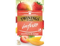 Vaisinė arbata TWININGS su braškių ir mangų gabaliukais, 40 g