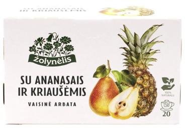 Vaisinė arbata ŽOLYNĖLIS su ananasais ir kriaušėmis, 40 g