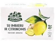 Vaisinė arbata ŽOLYNĖLIS su citrinomis ir imbiero šaknimi, 40 g