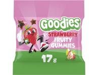 Vaisiniai guminukai braškių skonio GOODIES, 17 g