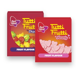 Vaisiniai kramtomieji saldainiai TUTTI FRUTTI, 15 g