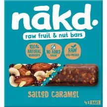 Vaisių rieš. batonėlis NAKD S. CARAMEL, 4 x 35 g