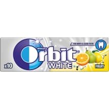 Vaisių skon. kramtomoji guma ORBIT WHITE, 14 g