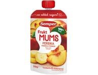 Vaisių tyrė SEMPER su persikais, bananais, nuo 6 mėn., 110 g