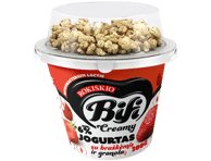 Valgom. ROKIŠKIO jogurtas BIFI su braškėmis, granola, 6 %, 200 g