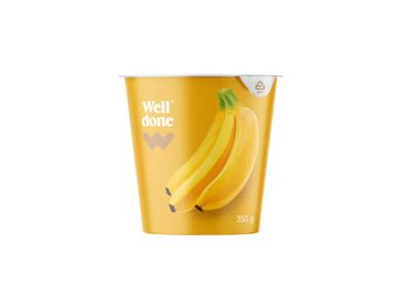 Valgomasis jogurtas WELL DONE, bananų skonio, 5,1 % rieb., 350 g