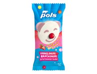 Valgomieji ledai POLS su kramtomąja guma, braškių skonio, 56 g