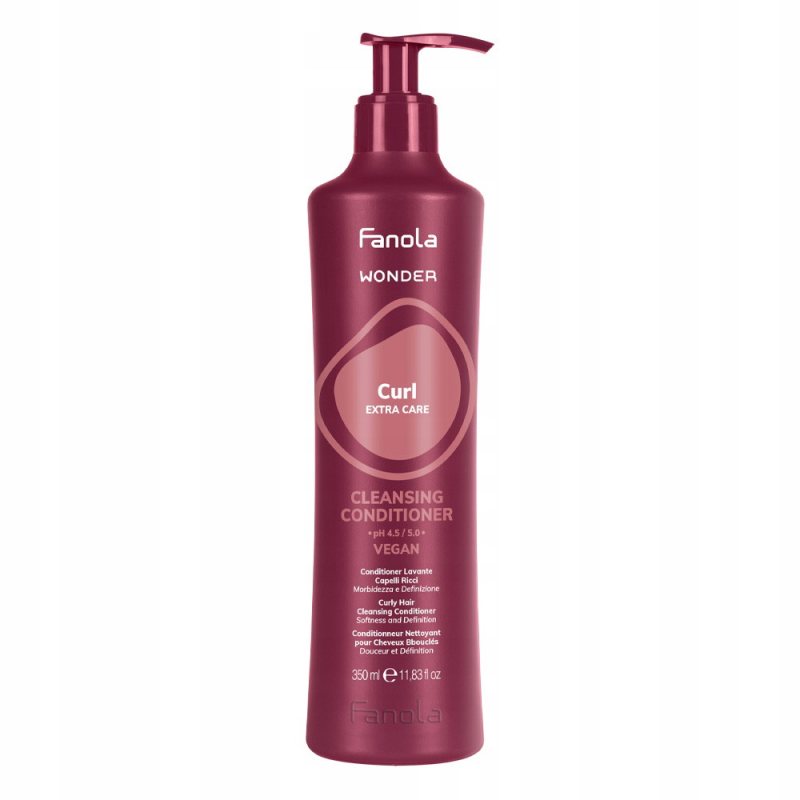 Valomasis kondicionierius garbanotiems plaukams Fanola Wonder Curl Extra Care, 350 ml
