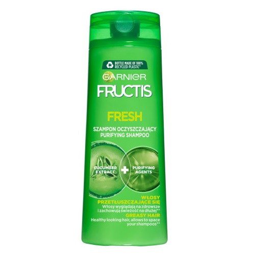 Valomasis šampūnas riebaluojantiems plaukams Garnier Fructis Fresh, 400 ml
