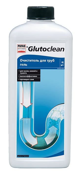 Vamzdžių valymo gelis GLUTOCLEAN, 1 l