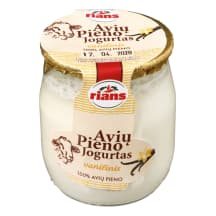 Vanil. sk. jogurtas iš avių pieno RIANS, 115 g