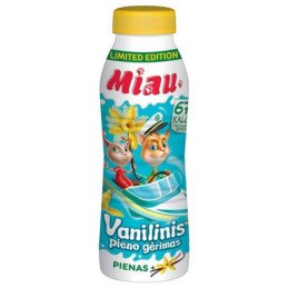 Vanilinis pieno gėrimas MIAU, sterilizuotas, 450 ml