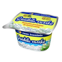 Varškė GRŪDĖTA, 7% rieb., 200 g